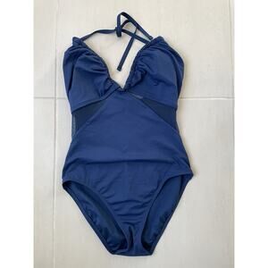 Bleu Rod Beattie Swim One Piece Swimsuit Plunge Neck Swimwear